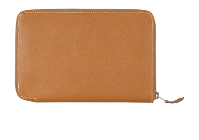 Hermes Zip Around Wallet, &pound;650, Accessories, Tan, Leather, Front view
